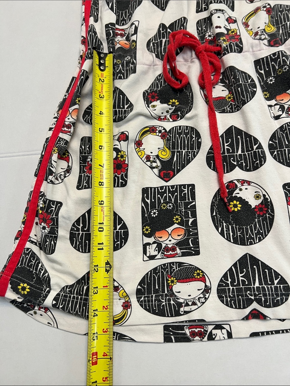 Y2K VINTAGE GWEN STEFANI HARAJUKA LOVERS AOP FACE DRESS SUMMER SUN DRESS XL - Picture 12 of 14